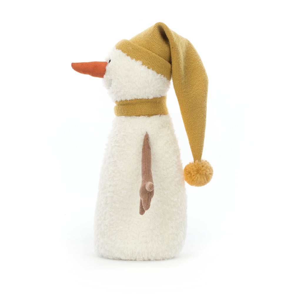 Jellycat Kuscheltier Lenny Snowman Large „yellow“ (37x16cm) – Bild 3