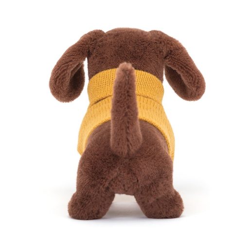 Jellycat Kuscheltier Sweater Sausage Dog „Yellow“ (14x7cm) – Bild 3