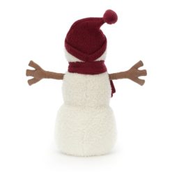 Jellycat Kuscheltier Teddy Snowman Large „red“ (34x15cm) – Bild 2