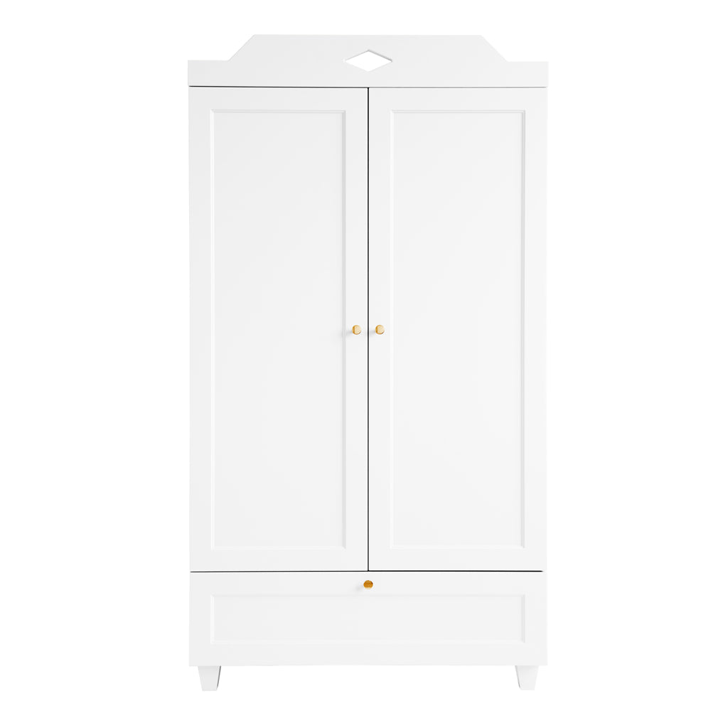 DELISTED Cam Cam Kleiderschrank Luca „Weiß“, FSC-Mix, Neues Modell, T55cm