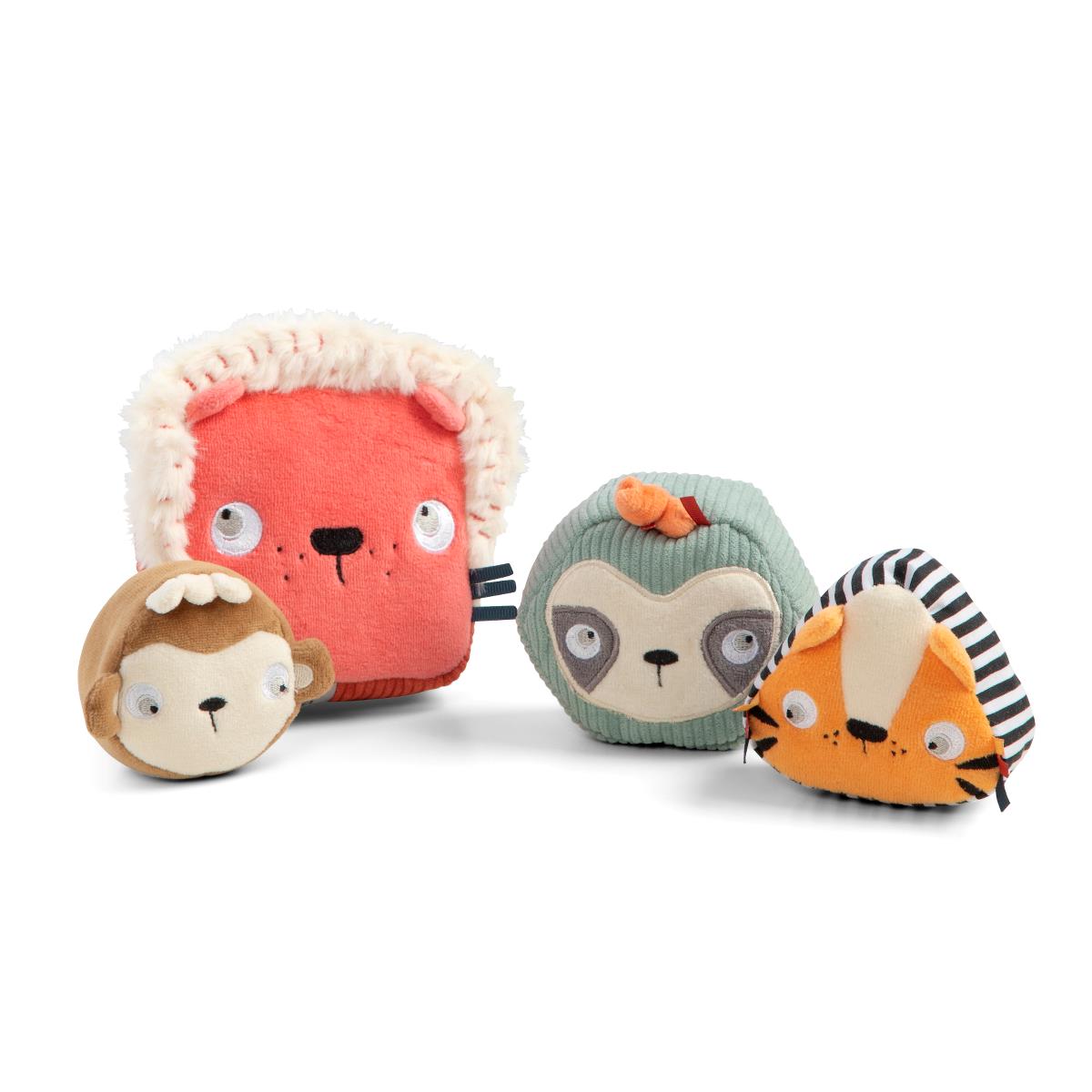 Sebra Aktivitätsspielzeug „Woodland“, Stapelturm, 4er-Set