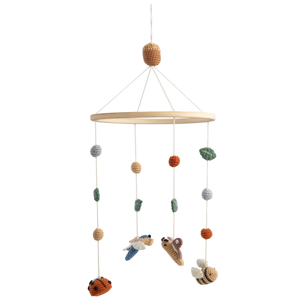 DELISTED Sebra Häkel-Babymobile „Pixie Land“, 57x22cm