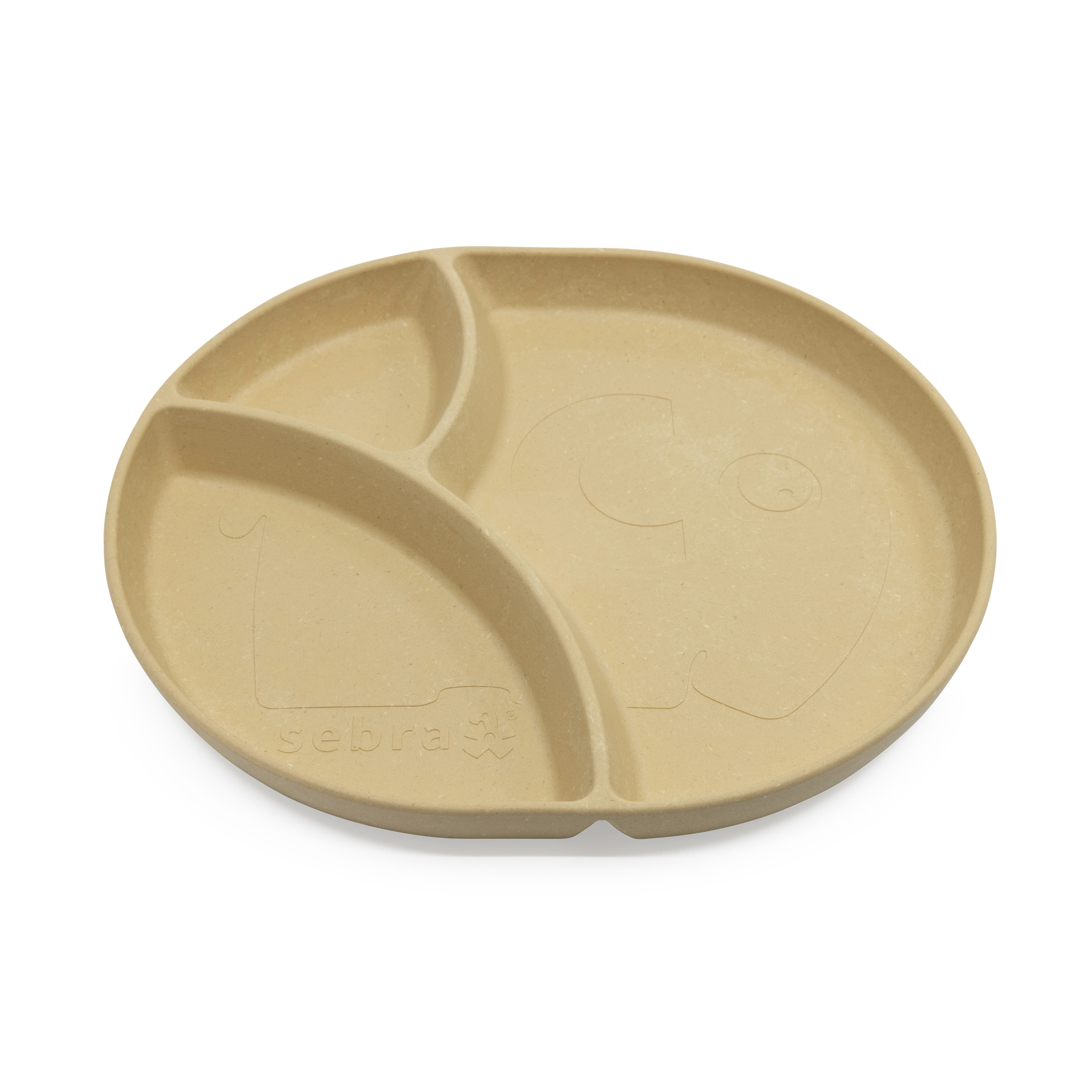 Sebra MUMS, Menüteller mit 3 Färcher „wheat yellow“, Biokunststoff