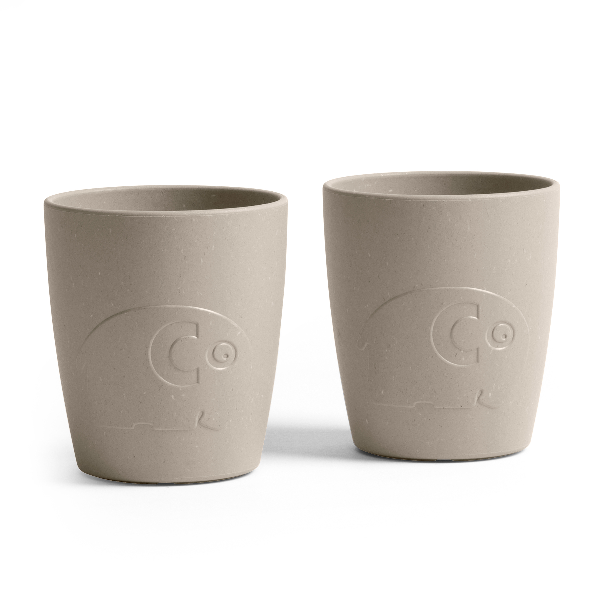 Sebra MUMS, Tassen-Set „jetty beige“, Biokunststoff