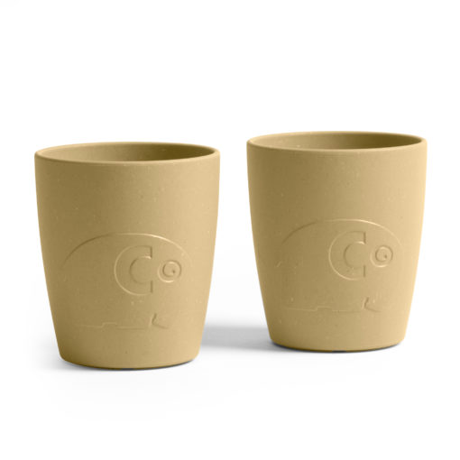 Sebra MUMS, Tassen-Set „wheat yellow“, Biokunststoff