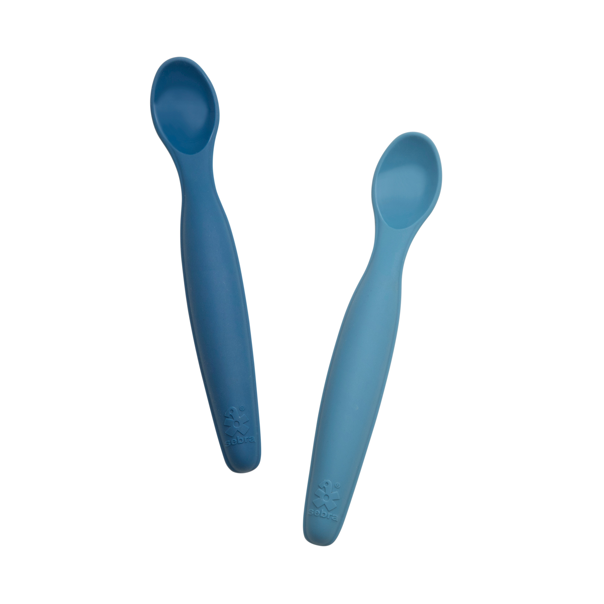 Sebra Silikon Löffel-Set, vintage blue