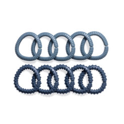 Sebra Spielzeug Ringe, 10 Stck., vintage blue