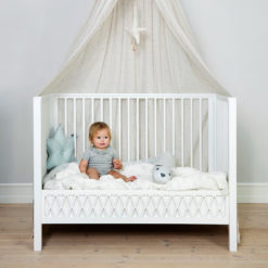 Cam Cam Babybett Harlekin „Weiß“, FSC Mix, 60x120cm – Bild 3