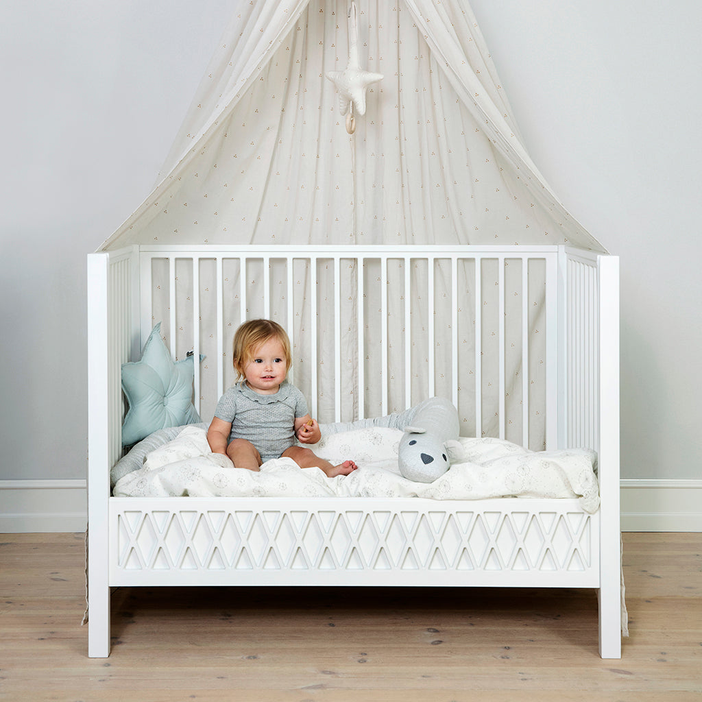 Cam Cam Babybett Harlekin „Weiß“, FSC Mix, 60x120cm – Bild 3