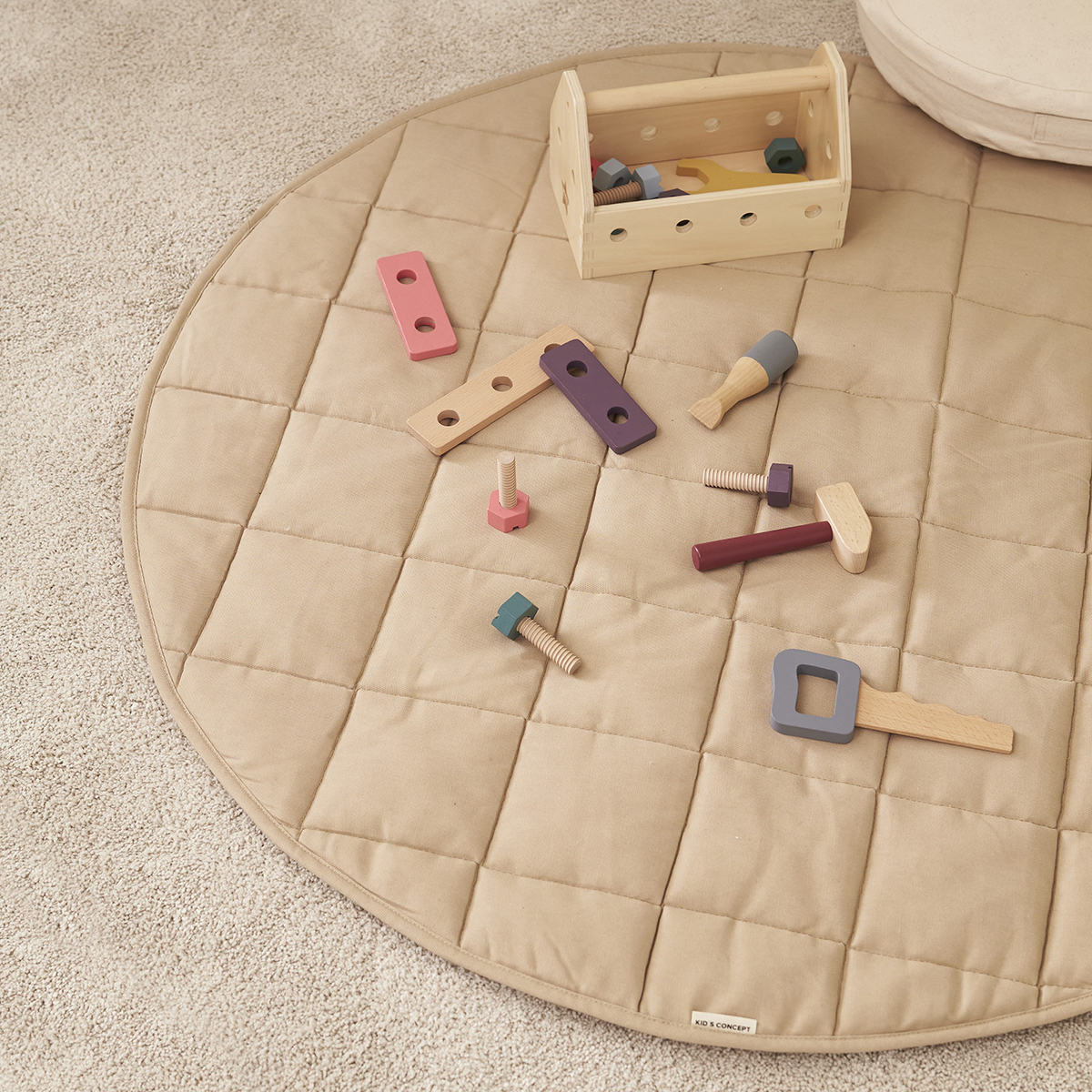 DELISTED Kids Concept Spielteppich „beige“, ø100cm – Bild 2