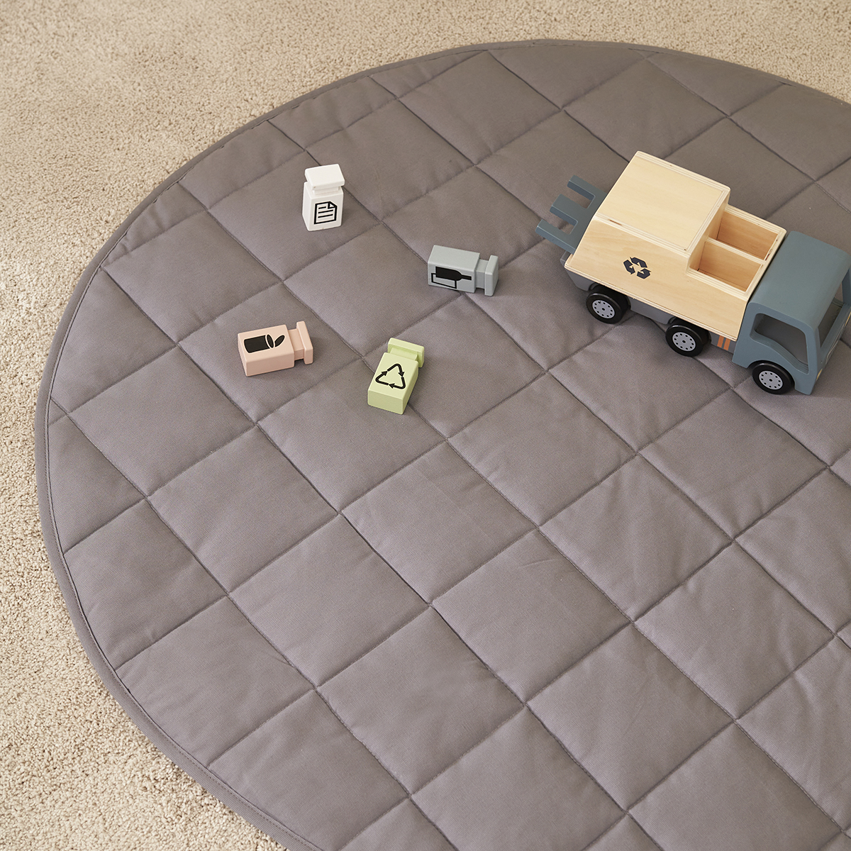 DELISTED Kids Concept Spielteppich „grau“, ø100cm – Bild 2