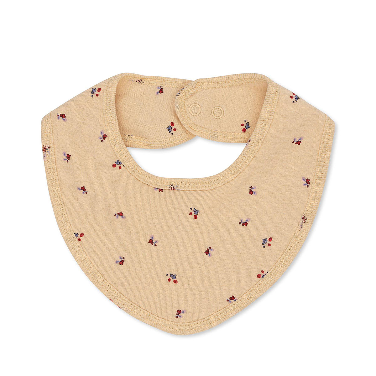 DELISTED Konges Sløjd Bandana-Lätzchen „Bloom Red / Blue“