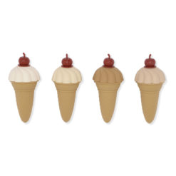 DELISTED Konges Sløjd Eiscreme-Spiel-Set aus Silikon, 4er-Set