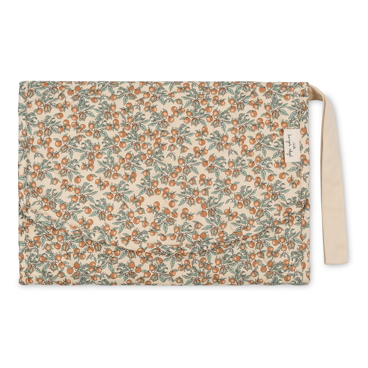 DELISTED Konges Sløjd Wickelunterlage „Orangery Beige“ für unterwegs, 35x25cm