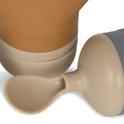 DELISTED Konges Sløjd Silikon Smoothie-Beutel-Set „Quicksilver / Caramel“ – Bild 2