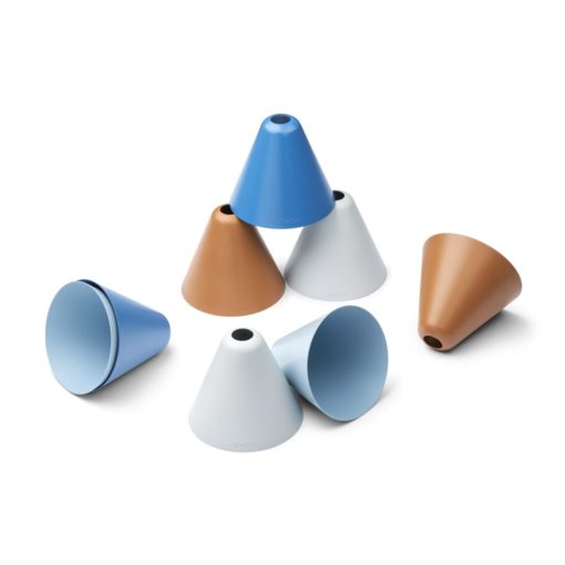 DELISTED Liewood Nico Kegel Hütchen „Riverside multi mix“, 8er-Set – Bild 3
