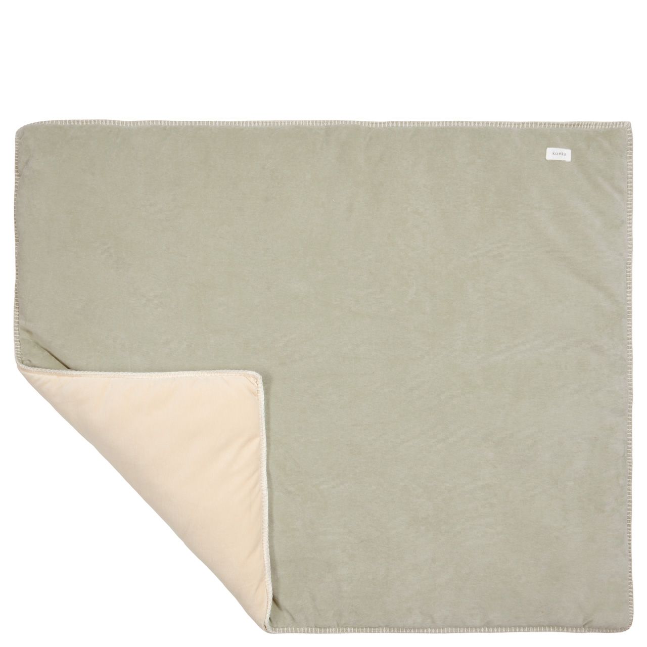 koeka Krabbeldecke Oddi „sage : warm white“ 80x100cm 01