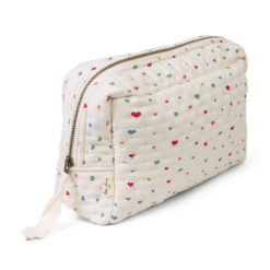 Konges Sløjd KS4757 - BIG QUILTED TOILETRY BAG - MULTI HEARTS - Extra 0