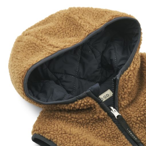 Liewood Diana Thermo-Wendeweste für Kinder „Golden caramel multi mix“, Gr. 80, 92, 128 – Bild 3