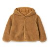 Liewood Inge Flor Kinderjacke „Golden caramel“, Teddystoff, Gr. 56-92 01