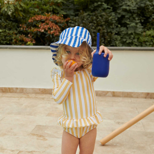Liewood Matty Sonnenhut „Stripe Yellow mellow / White“,  LSF 50+, 0-12M, 3-4J – Bild 4