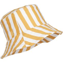 Liewood Matty sun hat_LW17691_1279_Stripe 8x8mm Yellow mellow_White_1-23_1