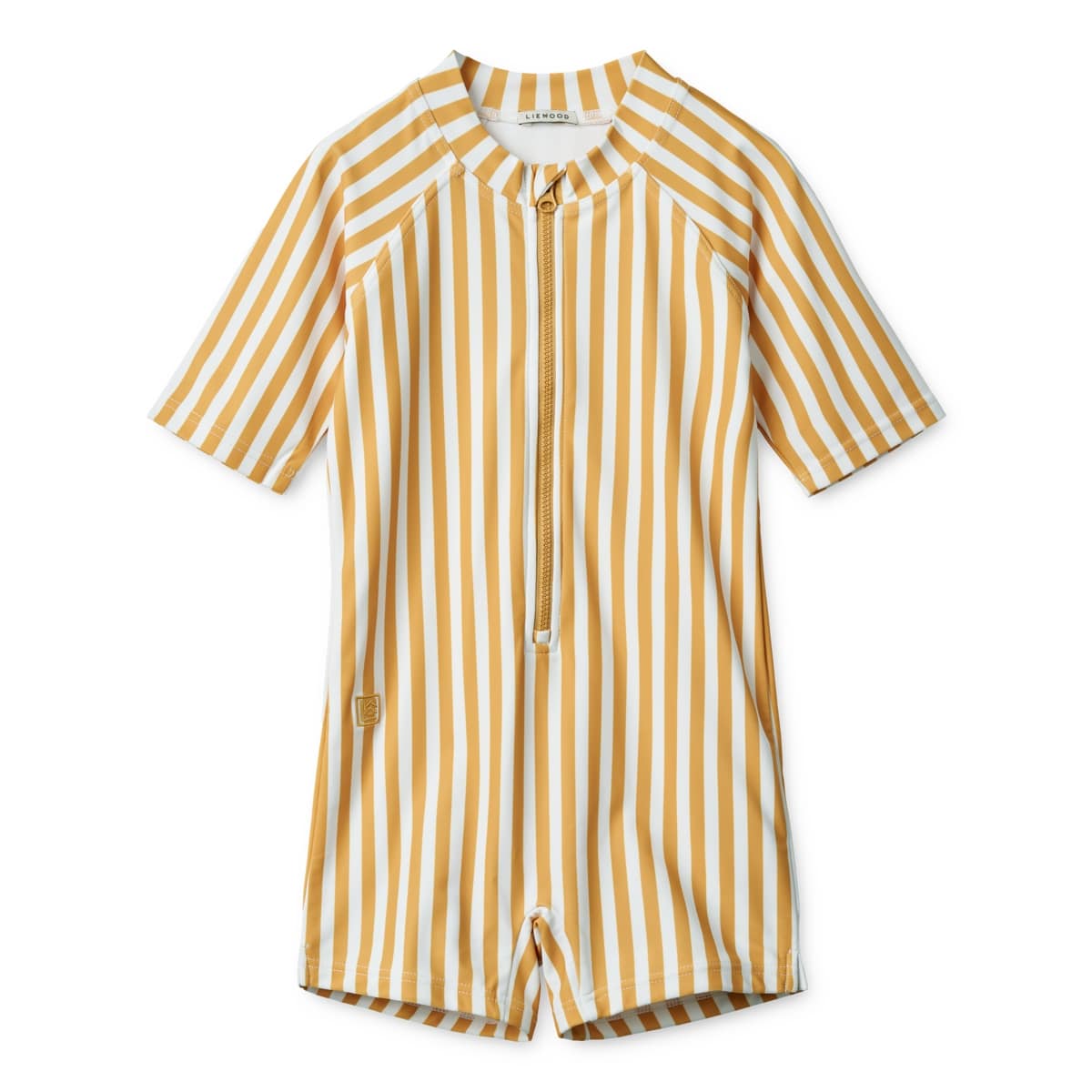 Liewood Max SchwimmJumpsuit „Stripe Yellow mellow / White“