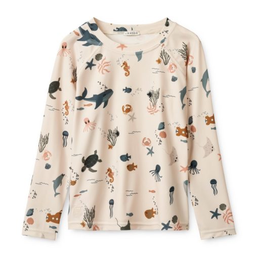 Liewood Noah swim tee_LW17607_1032_Sea creature Sandy_1-23_1