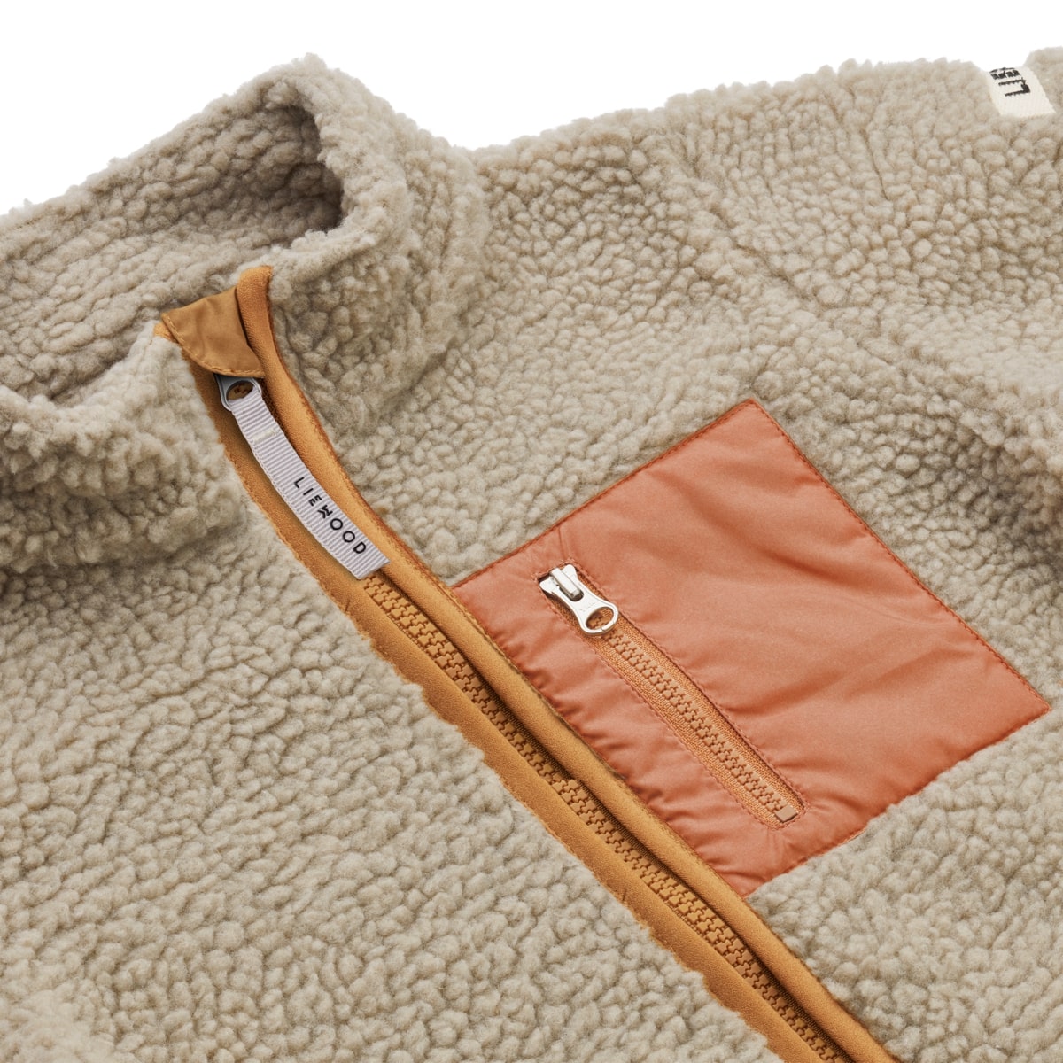 Liewood Nolan Sherpa Jacke für Kinder „Tuscany rose / Sandy“, Gr. 86 – Bild 3