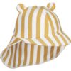 Liewood Senia sun hat_LW17682_1279_Stripe 8x8mm Yellow mellow_White_1-23_1