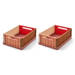 Liewood Weston storage box S 2-pack_LW14549_0106_Dusty raspberry multi mix2