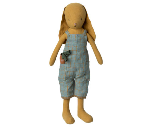 Maileg Hase mit Overall „dusty yellow“, Gr. 3 - 40cm