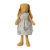 Maileg Hase mit geblümten Kleid „dusty yellow“, Gr. 2 - 24cm