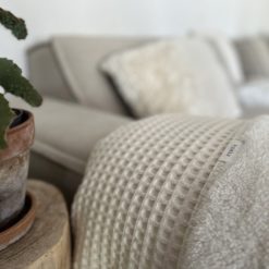 koeka Decke Oslo natural / pebble, ungebleicht und ungefärbt, 140x200cm – Bild 5
