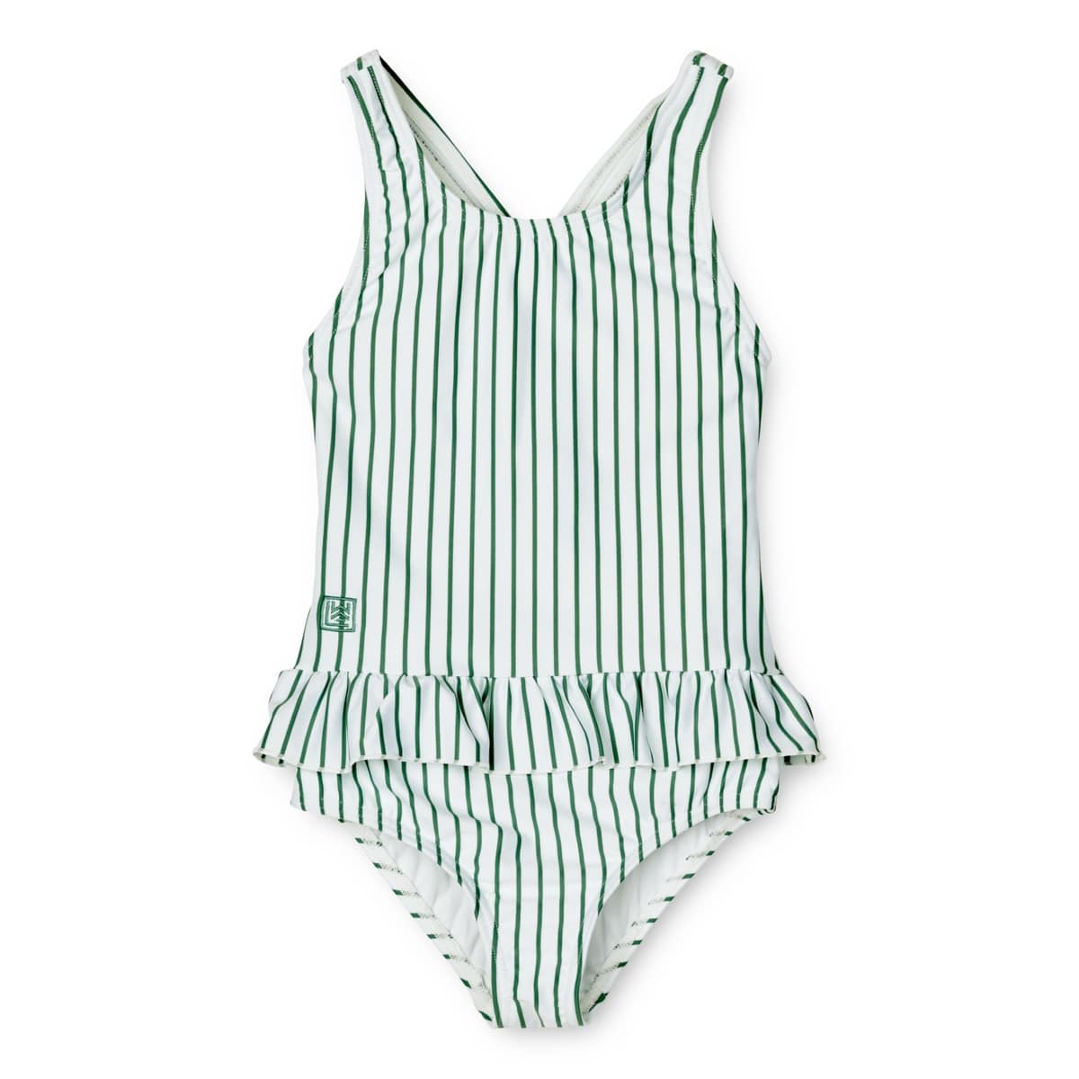 Liewood Kinder-Badeanzug Amara „Garden green / Creme de la creme“, LSF 40+, Gr. 86-128