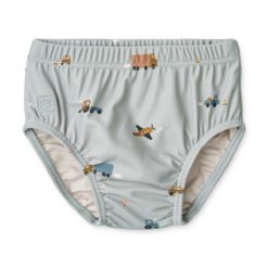 Liewood Baby Badehose Anthony „Vehicles / Dove blue“, LSF 40+