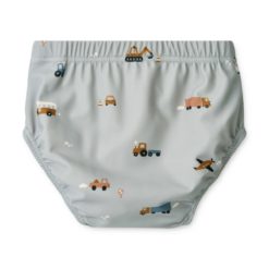 Liewood Baby Badehose Anthony „Vehicles / Dove blue“, LSF 40+