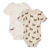Liewood Baby-Body Yanni „Leopard sandy : Creme de la creme“, 2er-Set, Gr. 56-92 01
