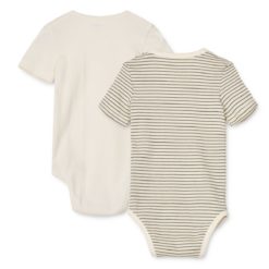 Liewood Baby-Body Yanni „Whale blue / Creme de la creme“, 2er-Set, Gr. 56, 68-80 – Bild 2