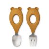 Liewood Babybesteck-Set Stanley „Mr Bear / Sandy“, 2-teilig