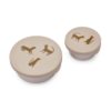 Liewood Fiby Snackbox-Set „Leopard : Sandy“, Edelstahl mit Silikon-Deckel