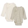 Liewood Baby-Body Hali „Whale blue / Creme de la creme“, 2er-Set, Gr. 56-80