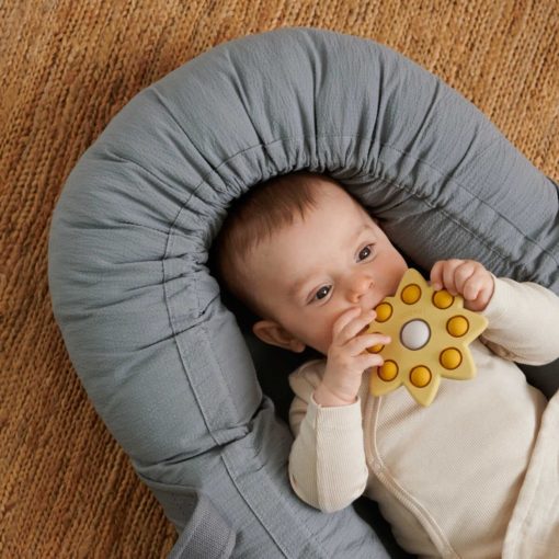 DELISTED Liewood Gro Babylift / Babynest „Tuscany rose“, Seersucker, Bio-Baumwolle – Bild 4