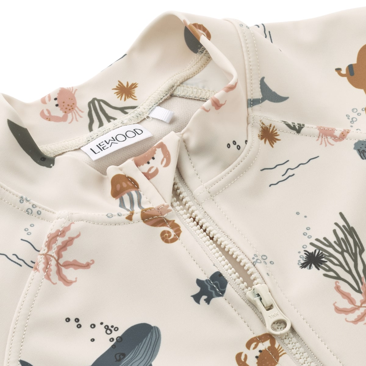 Liewood Schwimm-Jumpsuit Max „Sea creature / Sandy“, LSF 40+, Gr. 56 – Bild 3