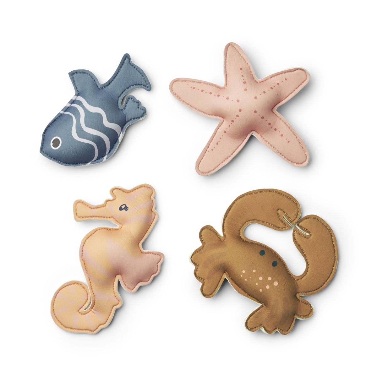 Liewood Neopren Tauchspielzeug Dion „Sea creature : Sandy“, 4er-Set