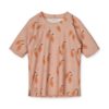 Liewood Noah Kurzarm-Schwimm-T-Shirt „Papaya / Pale tuscany“, LSF 40+, Gr. 56-128