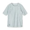 Liewood Noah Kurzarm-Schwimm-T-Shirt „ Sea blue / White“, LSF 40+, Gr. 56-128