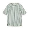 Liewood Noah Kurzarm-Schwimm-T-Shirt „Garden green / Creme de la creme“, LSF 40+, Gr. 56-128
