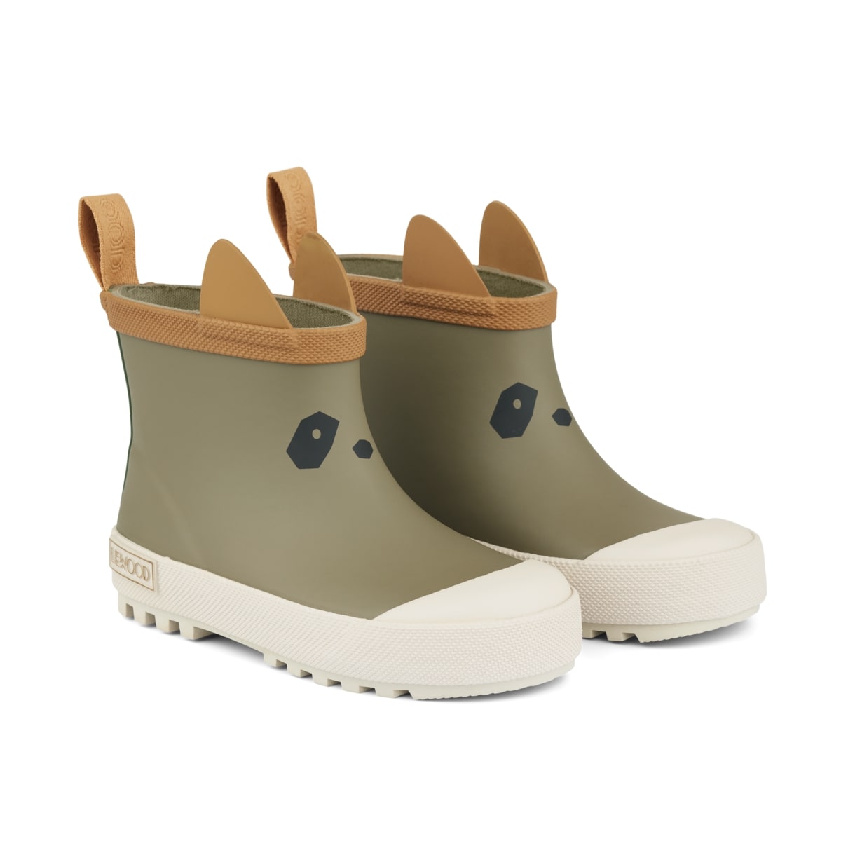 Liewood Tekla Regenstiefel „Panda / Khaki mix“, Gr. 22-30