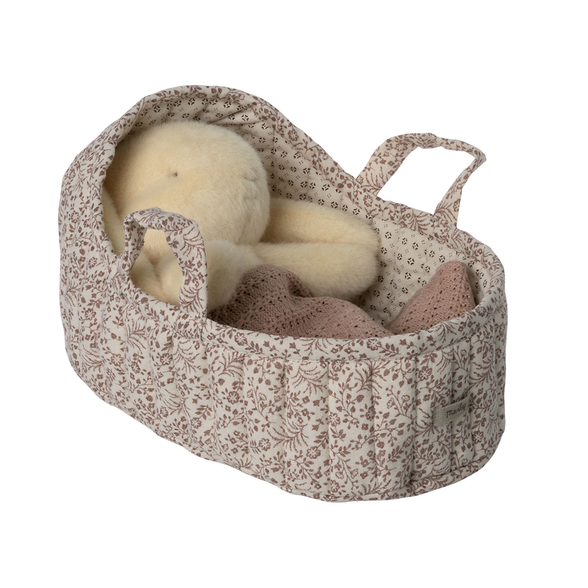 DELISTED Maileg Babytragetasche aus Stoff, Groß - Weiß, 17x14cm – Bild 3